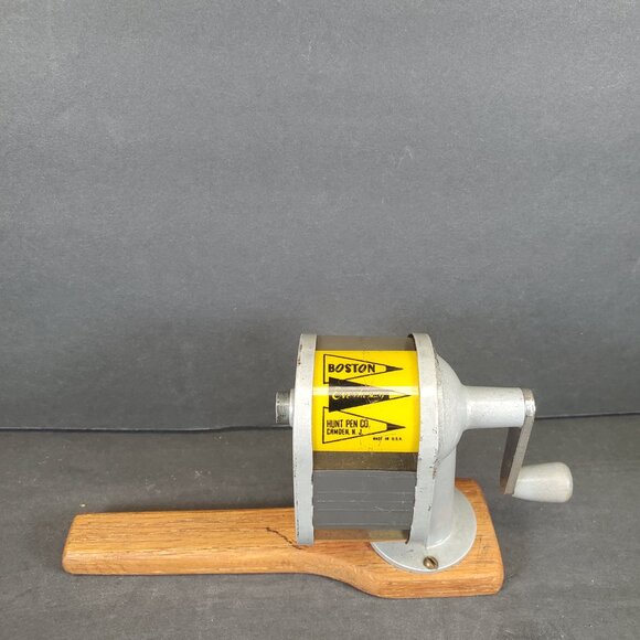 Vintage Boston Everhandy Pencil Sharpener — Hunt Pen Co., Camden NJ - Picture 5 of 12